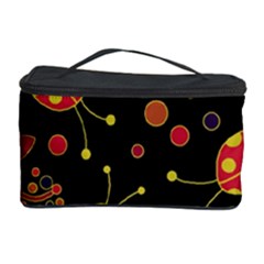 Flowers And Ladybugs 2 Cosmetic Storage Case by Valentinaart