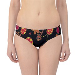 Flowers And Ladybugs 2 Hipster Bikini Bottoms by Valentinaart