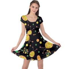 Ladybugs And Flowers 3 Cap Sleeve Dresses by Valentinaart