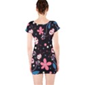 Pink ladybugs and flowers  Short Sleeve Bodycon Dress View2