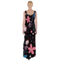 Pink ladybugs and flowers  Maxi Thigh Split Dress View2