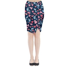 Shark Lover Midi Wrap Pencil Skirt