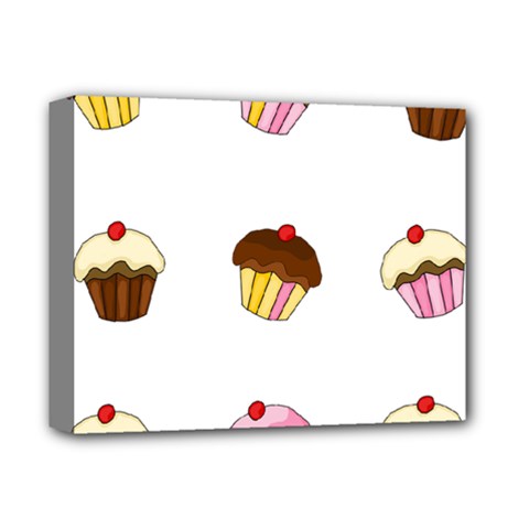 Colorful Cupcakes  Deluxe Canvas 14  X 11  by Valentinaart