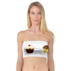 Colorful Cupcakes  Bandeau Top by Valentinaart