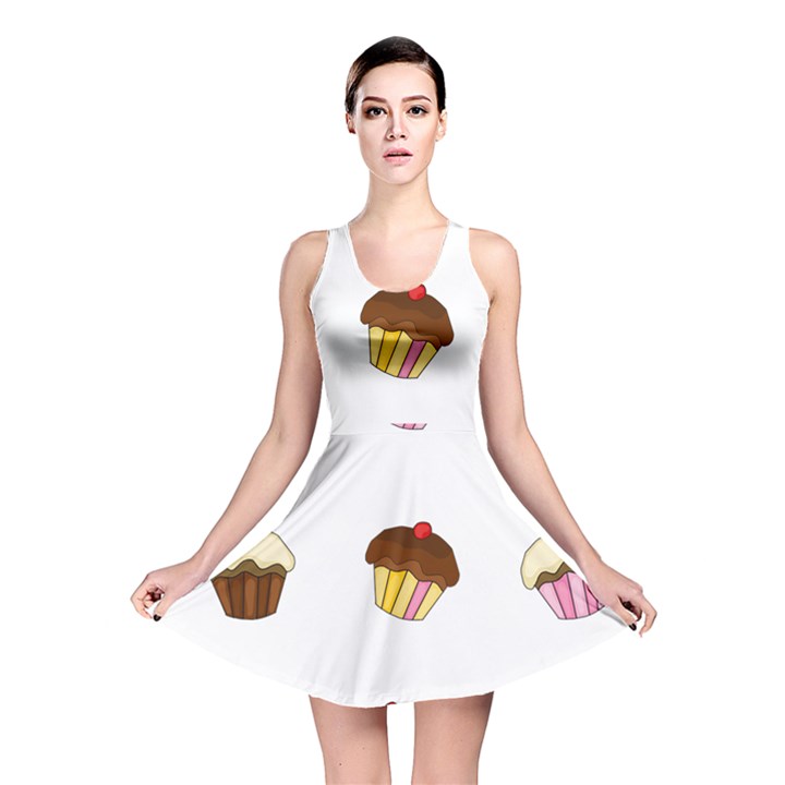 Colorful cupcakes  Reversible Skater Dress