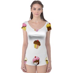 Colorful Cupcakes  Boyleg Leotard  by Valentinaart