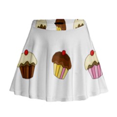 Colorful Cupcakes  Mini Flare Skirt by Valentinaart