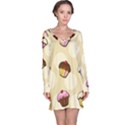 Colorful cupcakes pattern Long Sleeve Nightdress View1