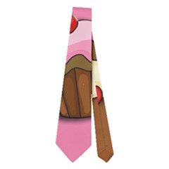 Love Cupcakes Neckties (two Side)  by Valentinaart