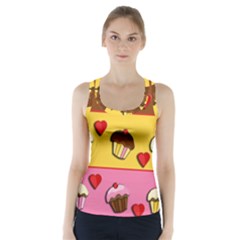 Love Cupcakes Racer Back Sports Top by Valentinaart