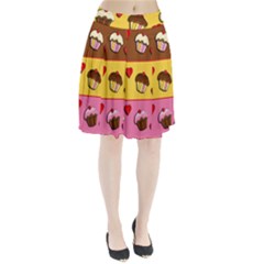 Love Cupcakes Pleated Skirt