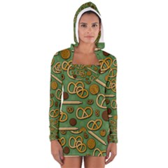 Bakery 4 Women s Long Sleeve Hooded T-shirt