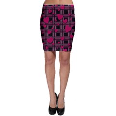 Harts Pattern Bodycon Skirt by Valentinaart