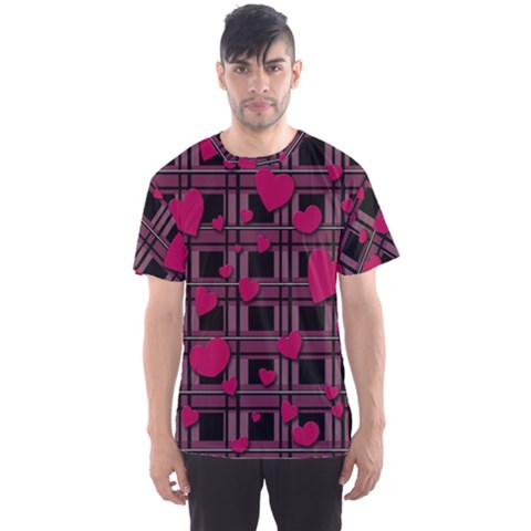 Harts Pattern Men s Sport Mesh Tee by Valentinaart