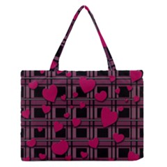 Harts Pattern Medium Zipper Tote Bag