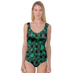 Green Love Princess Tank Leotard 