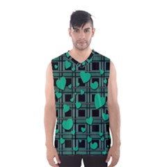 Green Love Men s Basketball Tank Top by Valentinaart