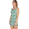 Green plaid pattern Sleeveless Bodycon Dress View2