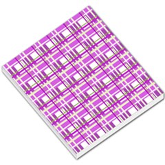 Purple Plaid Pattern Small Memo Pads by Valentinaart