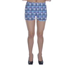 Decorative Plaid Pattern Skinny Shorts by Valentinaart