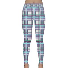 Decorative Plaid Pattern Classic Yoga Leggings by Valentinaart