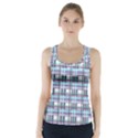 Decorative plaid pattern Racer Back Sports Top View1