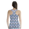 Decorative plaid pattern Racer Back Sports Top View2