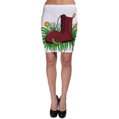 Boot In The Grass Bodycon Skirt by Valentinaart