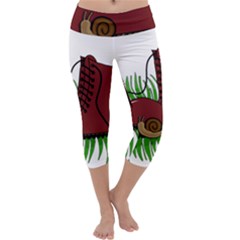 Boot In The Grass Capri Yoga Leggings