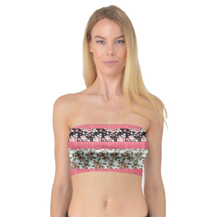 Cute Flower Pattern Bandeau Top