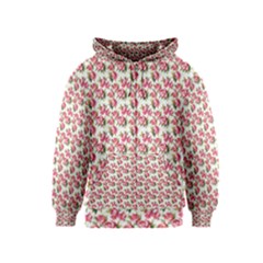 Gorgeous Pink Flower Pattern Kids  Zipper Hoodie by Brittlevirginclothing