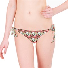 Gorgeous Red Flower Pattern  Bikini Bottom by Brittlevirginclothing