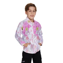 Cute Pink Flower Pattern  Wind Breaker (kids) by Brittlevirginclothing