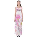 Cute Pink Flower Pattern  Empire Waist Maxi Dress View1