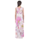 Cute Pink Flower Pattern  Empire Waist Maxi Dress View2