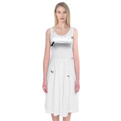 Fly Midi Sleeveless Dress