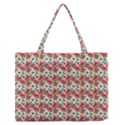 Gorgeous Red Flower Pattern  Medium Zipper Tote Bag View1