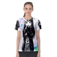 Shy Anime Girl Women s Sport Mesh Tee