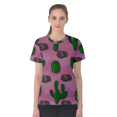 Cactuses 2 Women s Cotton Tee by Valentinaart