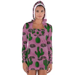 Cactuses 2 Women s Long Sleeve Hooded T-shirt