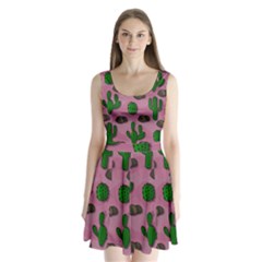 Cactuses 2 Split Back Mini Dress 