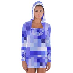 Pixie Blue Women s Long Sleeve Hooded T-shirt