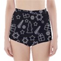 Simple Xmas pattern High-Waisted Bikini Bottoms View1