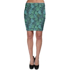 Tropical Plantation Pattern2 Bodycon Skirt