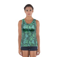 Tropical Plantation Pattern2 Women s Sport Tank Top 