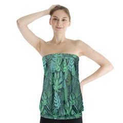 Tropical Plantation Pattern2 Strapless Top