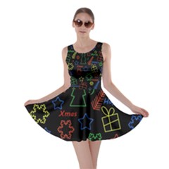 Playful Xmas Pattern Skater Dress by Valentinaart