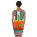 Crossroads Of Awakening, Abstract Rainbow Doorway  Wrap Front Bodycon Dress View2