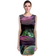 Creation Of The Rainbow Galaxy, Abstract Classic Sleeveless Midi Dress by DianeClancy