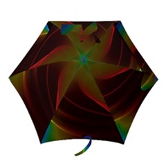 Liquid Rainbow, Abstract Wave Of Cosmic Energy  Mini Folding Umbrellas by DianeClancy